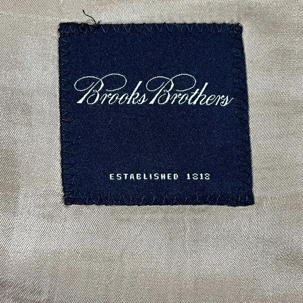 Brooks Brothers Mini Houndstooth Blazer Sport Coat Wool Cashmere Men's 43 Long - Picture 8 of 15